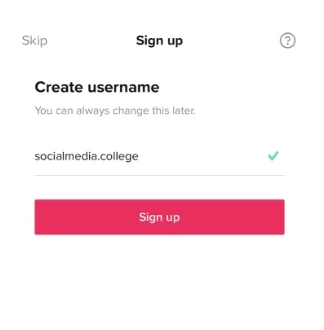 Tạo tên người dùng TikTok