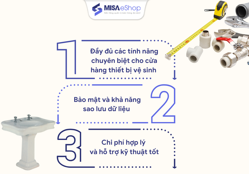 Tiêu chí lựa chọn phần mềm quản lý bán hàng thiết bị vệ sinh
