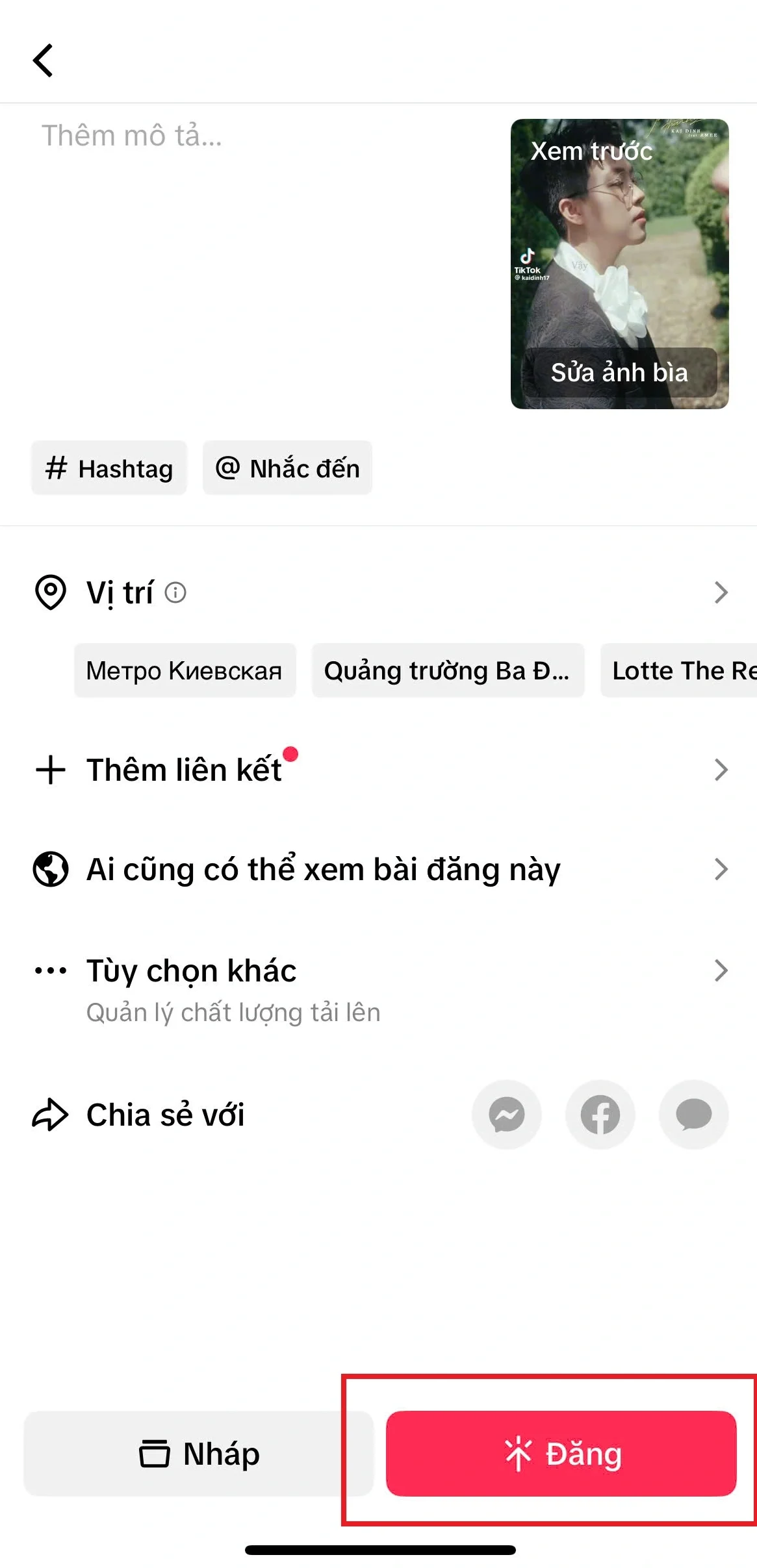 Hướng dẫn đăng video dài lên TikTok