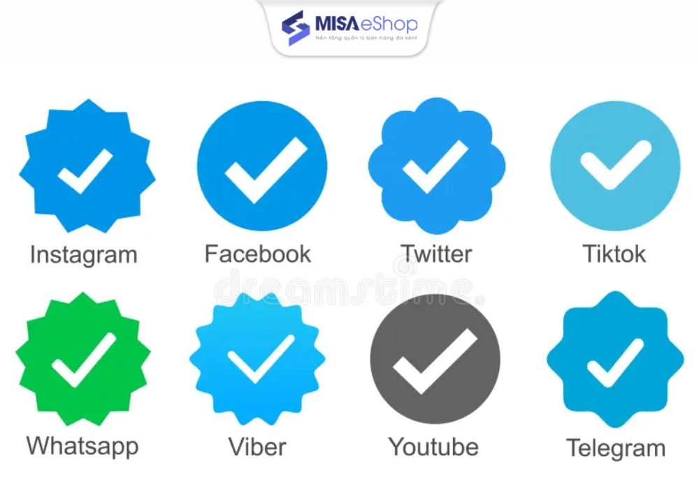 Hệ thống tích xanh trên các kênh Social