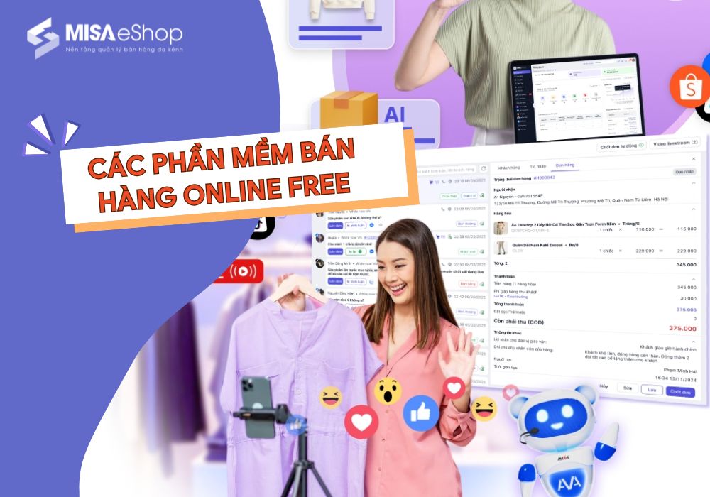 các phần mềm bán hàng online
