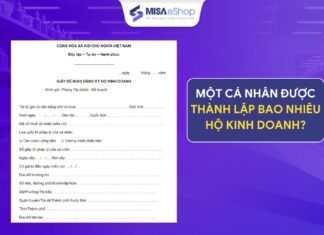 Một cá nhân được đăng ký thành lập bao nhiêu hộ kinh doanh? Một cá nhân được đăng ký thành lập bao nhiêu hộ kinh doanh?