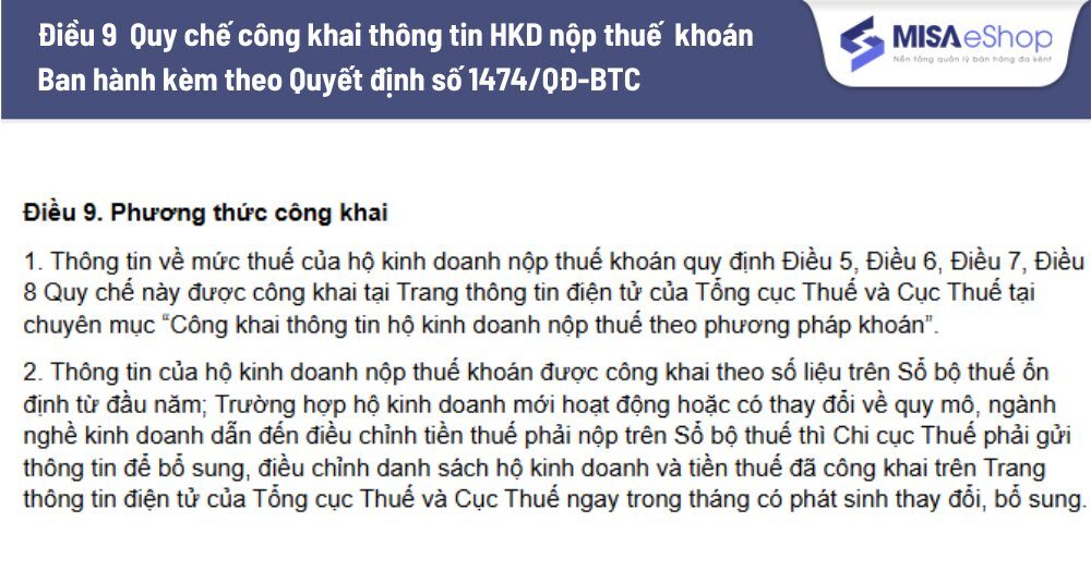 thông tin hộ khoán có được công khai