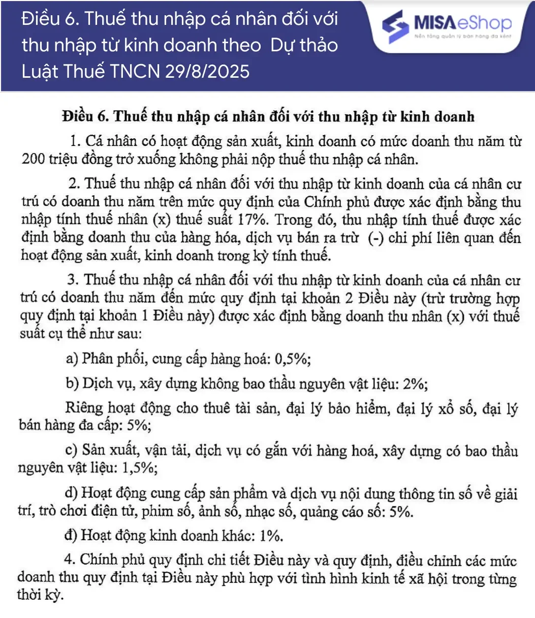 Dự thảo Thuế thu nhập cá nhân
