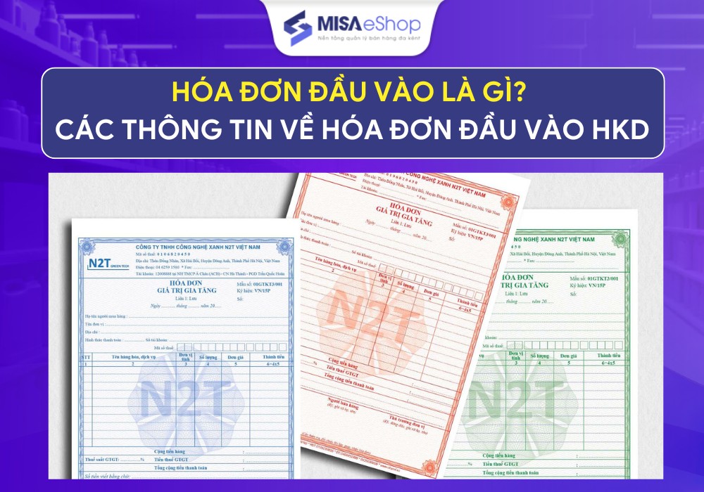 Hóa đơn đầu vào là gì