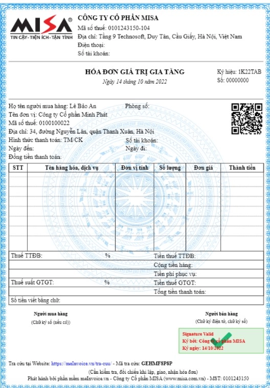 Hóa đơn giá trị gia tăng (VAT)