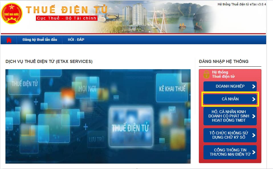 kê khai thuế điện tử qua Cổng thông tin Thuế điện tử