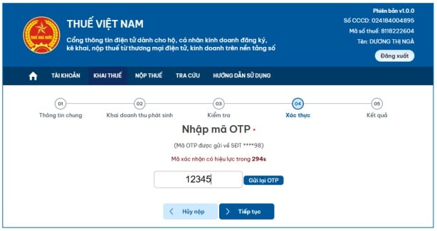 kê khai thuế sàn thương mại điện tử