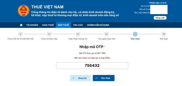 Cách nộp thuế điện tử hộ kinh doanh qua Cổng thông tin điện tử