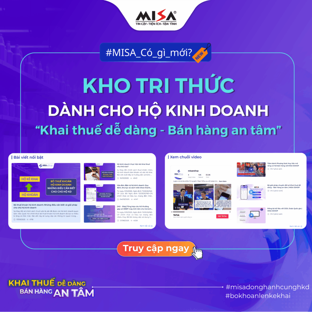 Có gì trong Kho tri thức "Khai thuế dễ dàng - Bán hàng an tâm" của MISA?