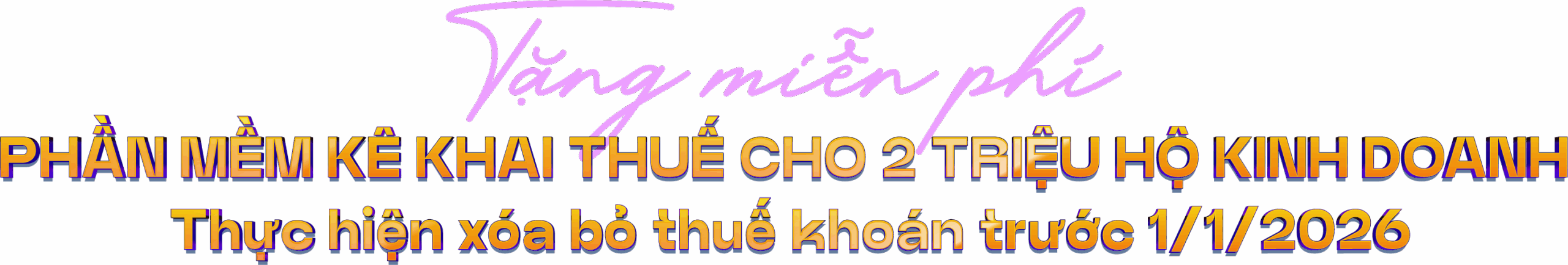 tặng miễn phí phần mềm khai thuế