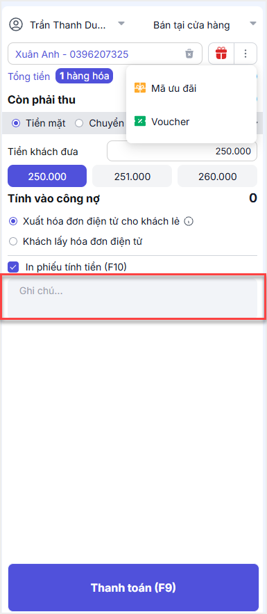 hướng dẫn kê khai thuế và xuất hóa đơn trên máy pos bán hàng