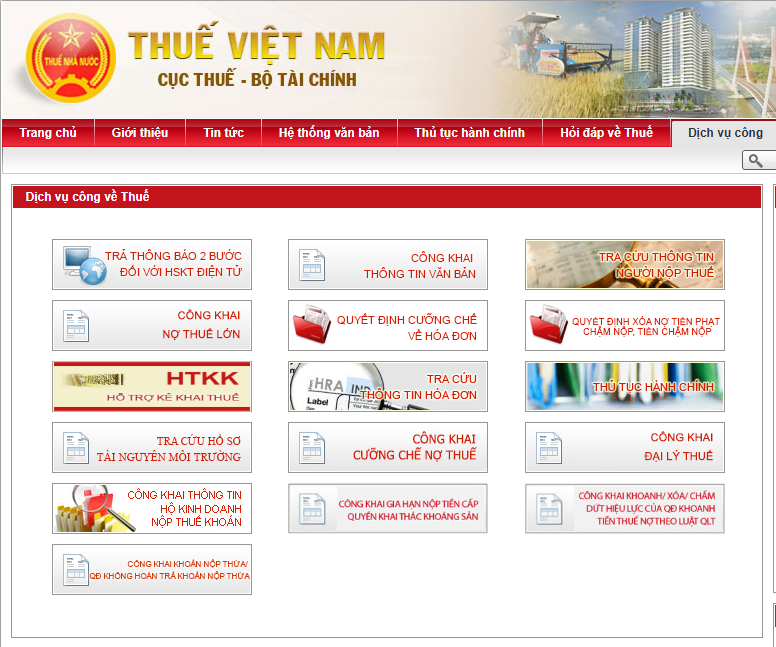 Tra cứu mã số thuế hộ kinh doanh qua Cổng thông tin Tổng cục Thuế