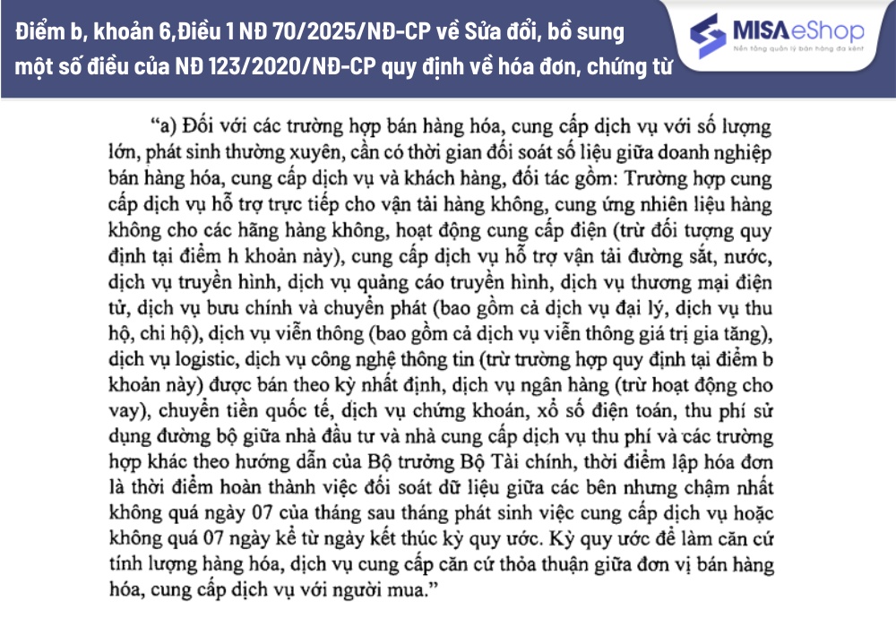 quy định xuất gộp hóa đơn