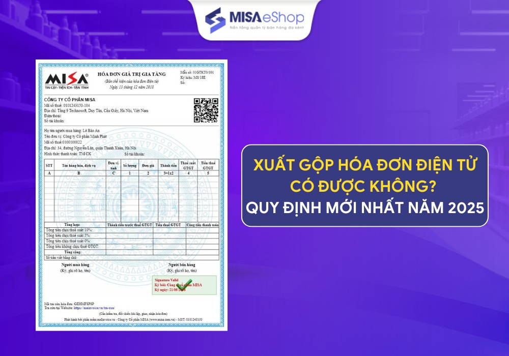 xuất gộp hóa đơn