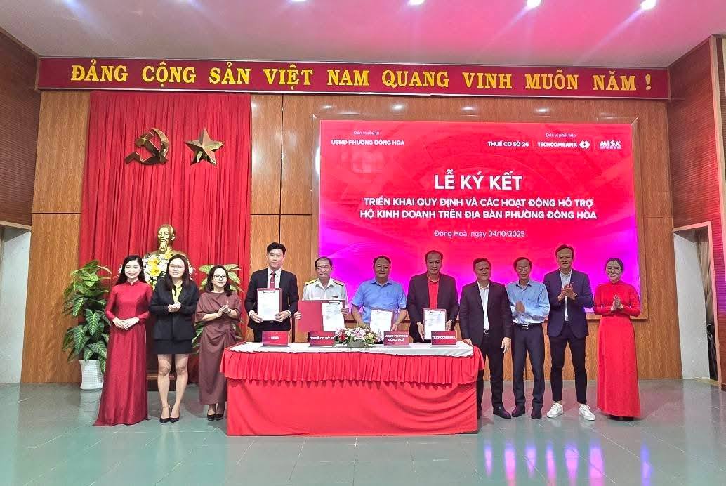 MISA phối hợp cùng UBND phường Đông Hòa hỗ trợ HKD