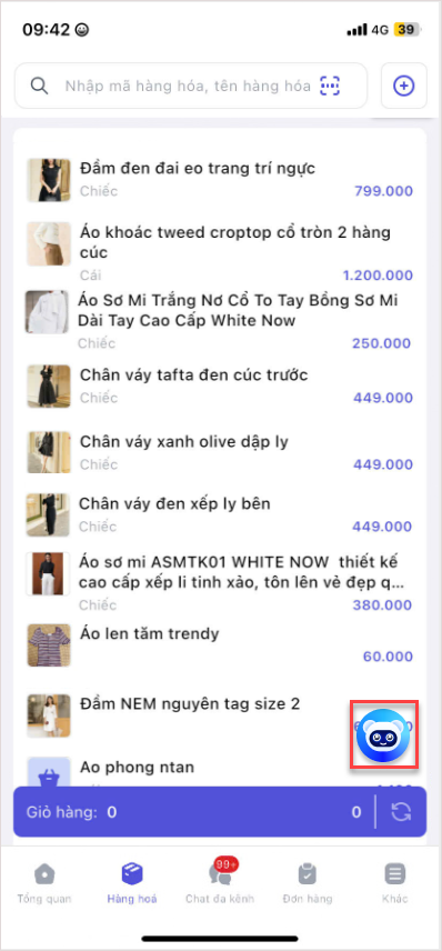 Hướng dẫn lên đơn bán hàng trên điện thoại