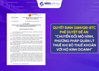 Quyết định 3389/QĐ-BTC phê duyệt Đề án “Chuyển đổi mô hình, phương pháp quản lý thuế khi bỏ thuế khoán với hộ kinh doanh” Quyết định 3389/QĐ-BTC phê duyệt Đề án “Chuyển đổi mô hình, phương pháp quản lý thuế khi bỏ thuế khoán với hộ kinh doanh”