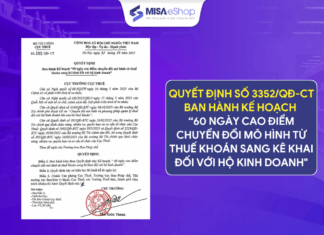 Quyết định số 3352/QĐ-CT: Ban hành Kế hoạch “60 ngày cao điểm chuyển đổi mô hình từ thuế khoán sang kê khai đối với hộ kinh doanh” Quyết định số 3352/QĐ-CT: Ban hành Kế hoạch “60 ngày cao điểm chuyển đổi mô hình từ thuế khoán sang kê khai đối với hộ kinh doanh"