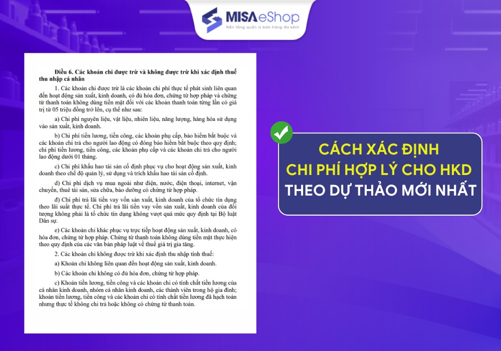 chi-phi-hop-ly-hkd Cách xác định chi phí hợp lý cho hộ kinh doanh 2026 theo dự thảo mới nhất