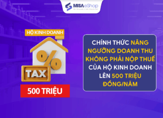 T12/2025 Chính thức nâng ngưỡng doanh thu không phải nộp thuế của hộ kinh doanh lên 500 triệu đồng/năm