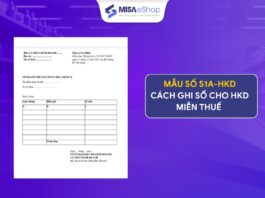 Mẫu sổ S1a-HKD, cách ghi sổ doanh thu bán hàng hóa dịch cho hộ kinh doanh dưới 1 tỷ Mẫu số S1a -hkd