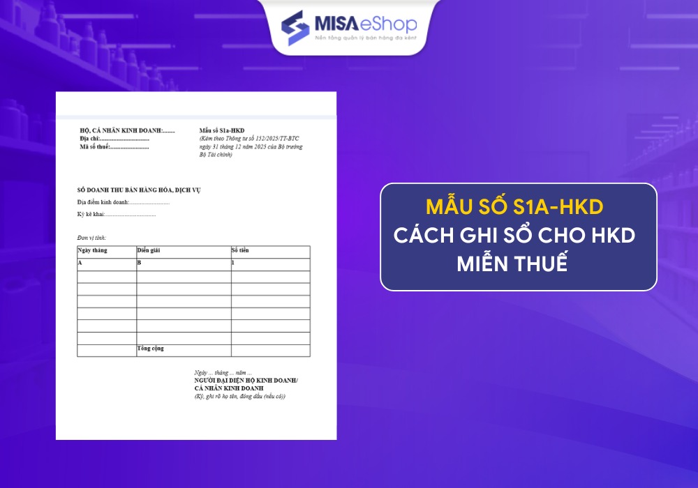 Mẫu số S1a -hkd