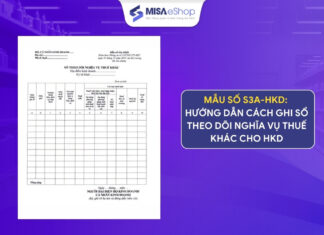 Mẫu số S3a-HKD: Hướng dẫn cách ghi sổ theo dõi nghĩa vụ thuế khác cho HKD Mẫu sổ S3a- HKD