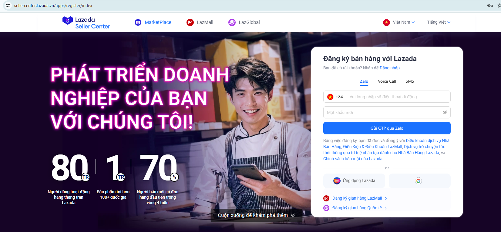 Hướng dẫn chi tiết cách đăng ký bán hàng trên Lazada cho người mới bắt đầu