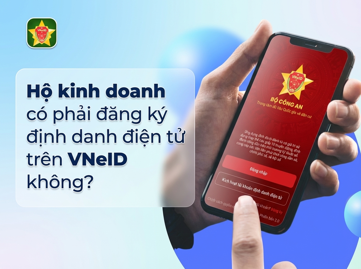 hộ kinh doanh được đăng ký định danh điện tử không