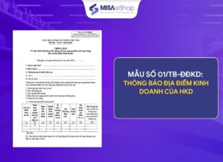 Mẫu số 01/TB-ĐĐKD thông báo địa điểm kinh doanh của HKD theo thông tư 18/2026/TT-BTC mẫu số 01/TB-ĐĐKD