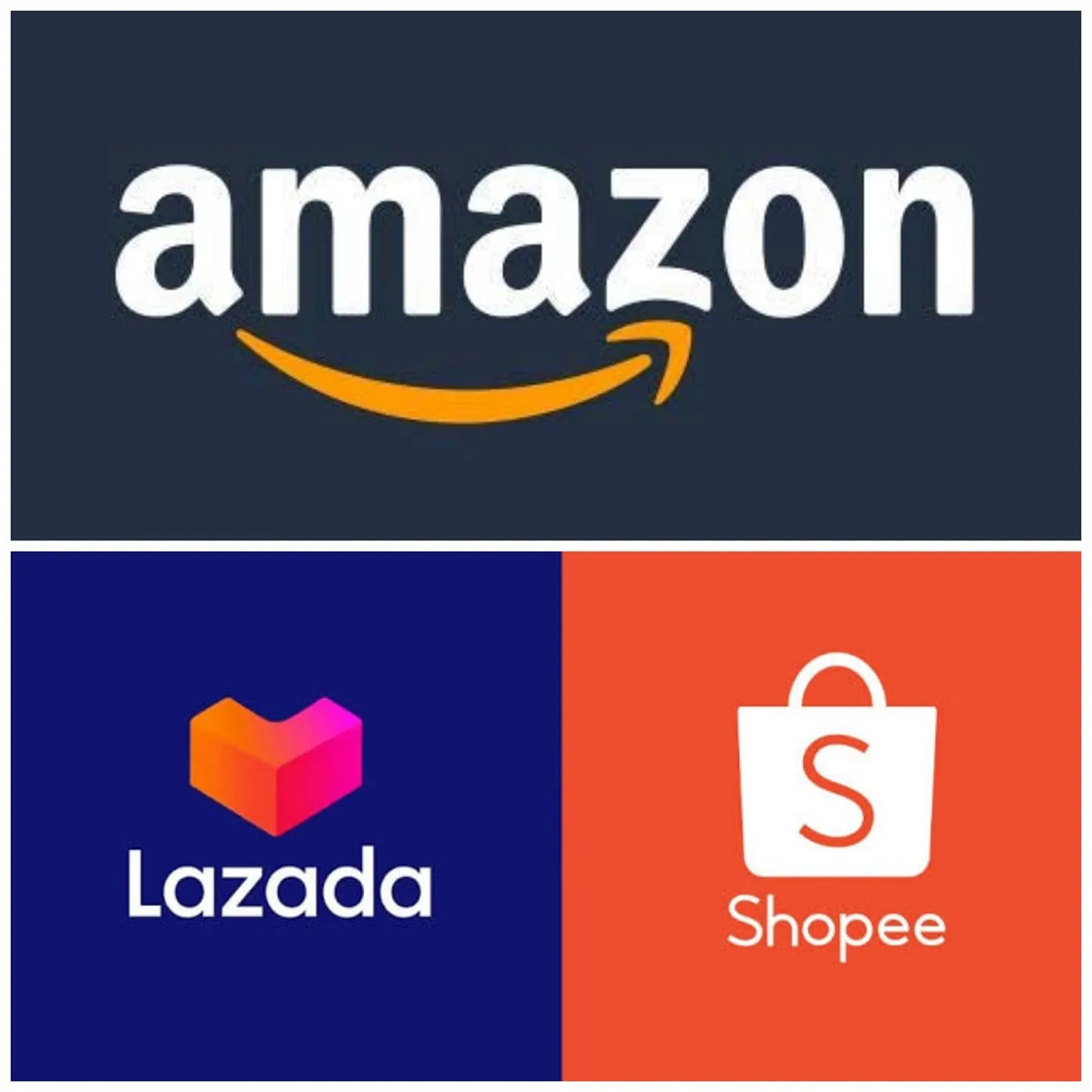 amazon và shopee và lazada