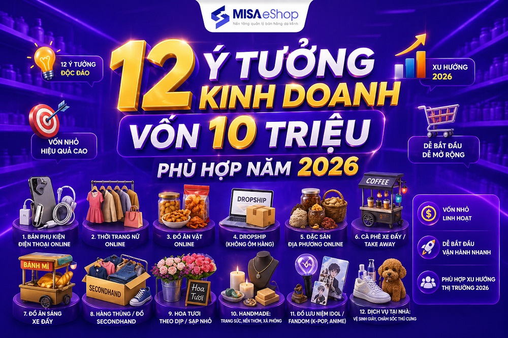 vốn 10 triệu kinh doanh gì