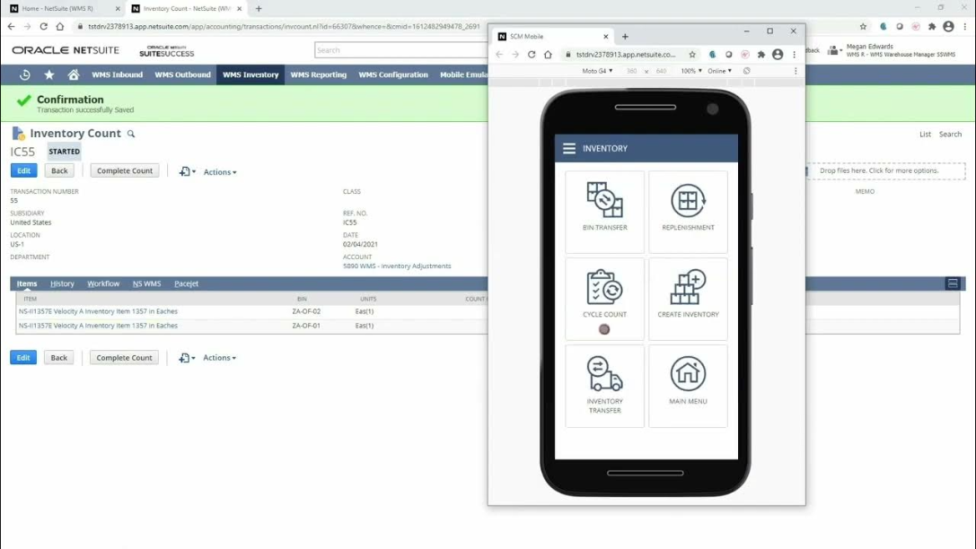 phần mềm quản lý kho hàng NetSuite WMS