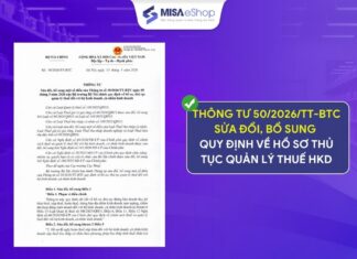 Thông tư 50/2026/TT-BTC sửa đổi, bổ sung quy định về hồ sơ thủ tục quản lý thuế đối với HKD Thong-tu-50-2026-TT-BTC