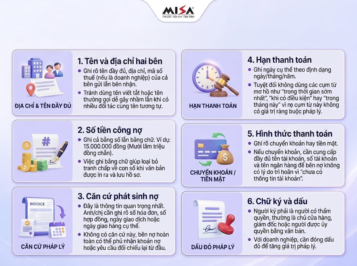 cách viết đề nghị thanh toán công nợ