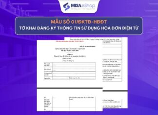 Mẫu số 01/ĐKTĐ-HĐĐT tờ khai đăng ký thông tin sử dụng hóa đơn điện tử mới nhất mẫu số 01/ĐKTĐ- HĐĐT
