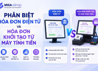 Phân biệt hóa đơn điện tử và hóa đơn khởi tạo từ máy tính tiền: Giống nhau ở đâu, khác nhau điểm nào? Phân biệt hóa đơn điện tử và hóa đơn khởi tạo từ máy tính tiền