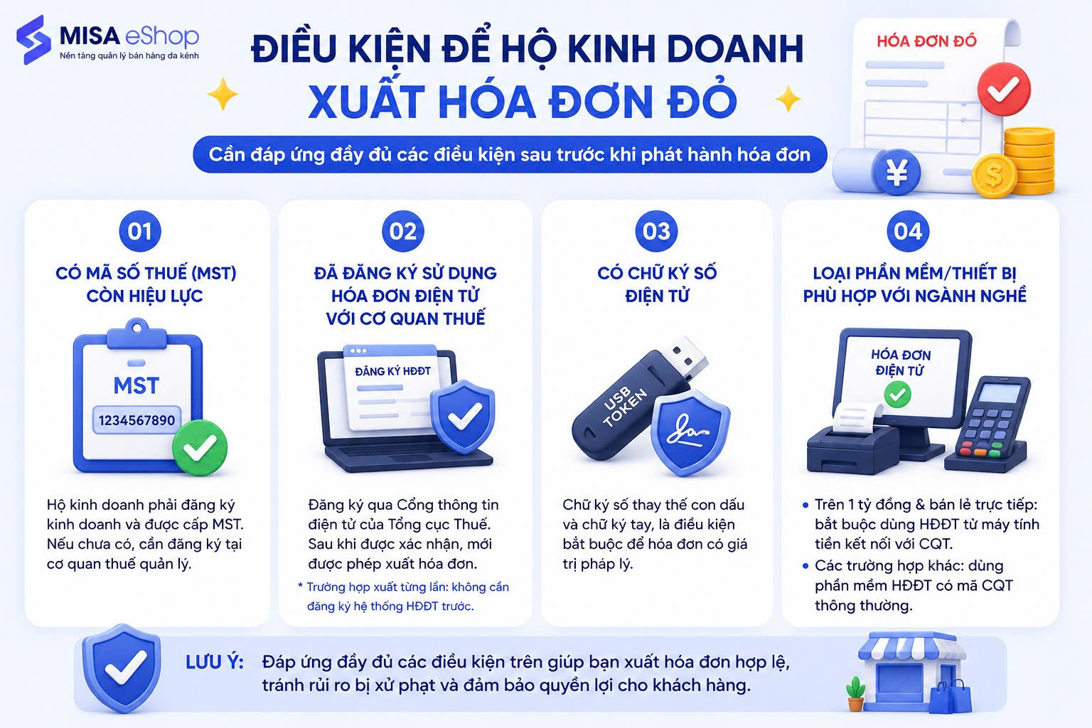 Cách xuất hóa đơn đỏ cho hộ kinh doanh