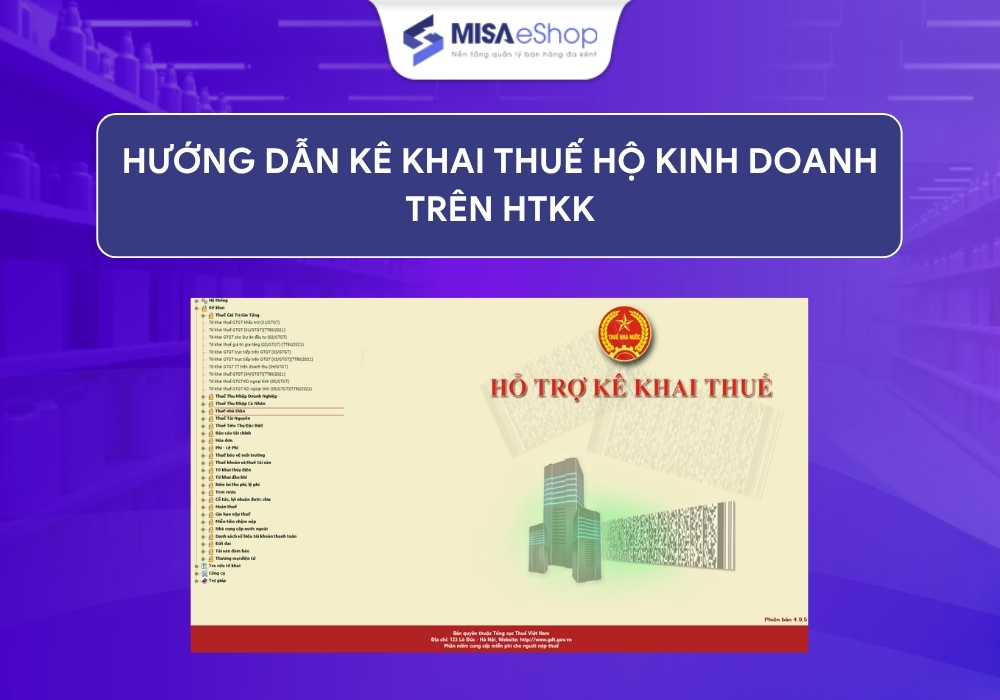 kê khai thuế hộ kinh doanh trên htkk