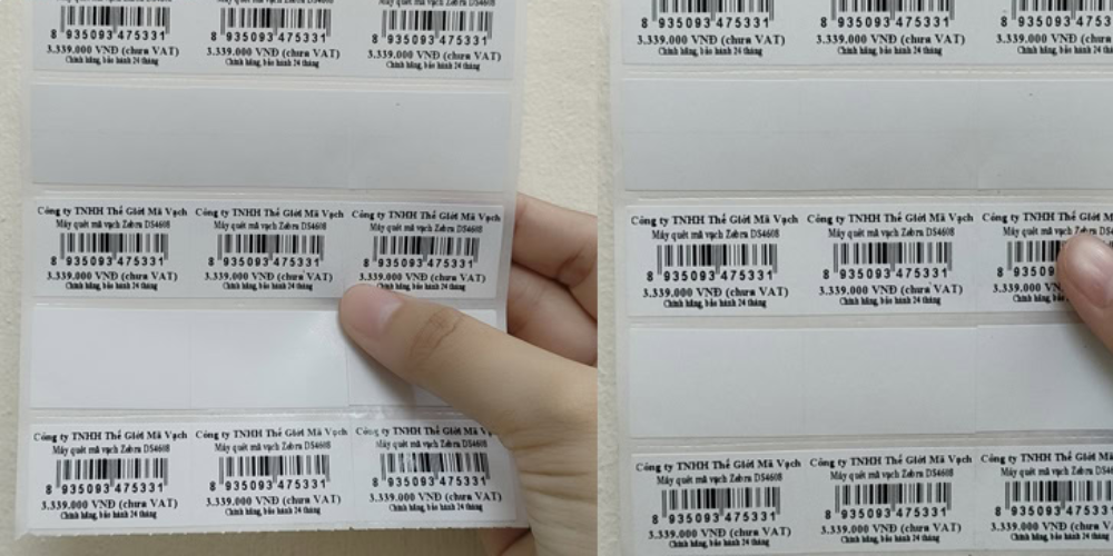 máy in tem bị nhảy tem