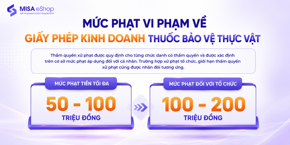 Vi phạm giấy phép kinh doanh thuốc bảo vệ thực vật