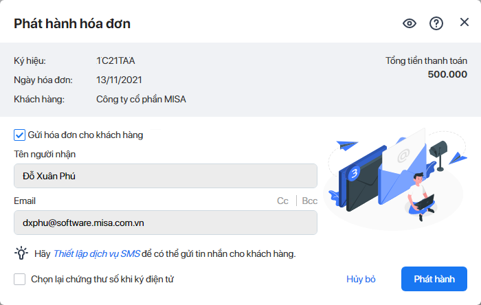 xuất hóa đơn
