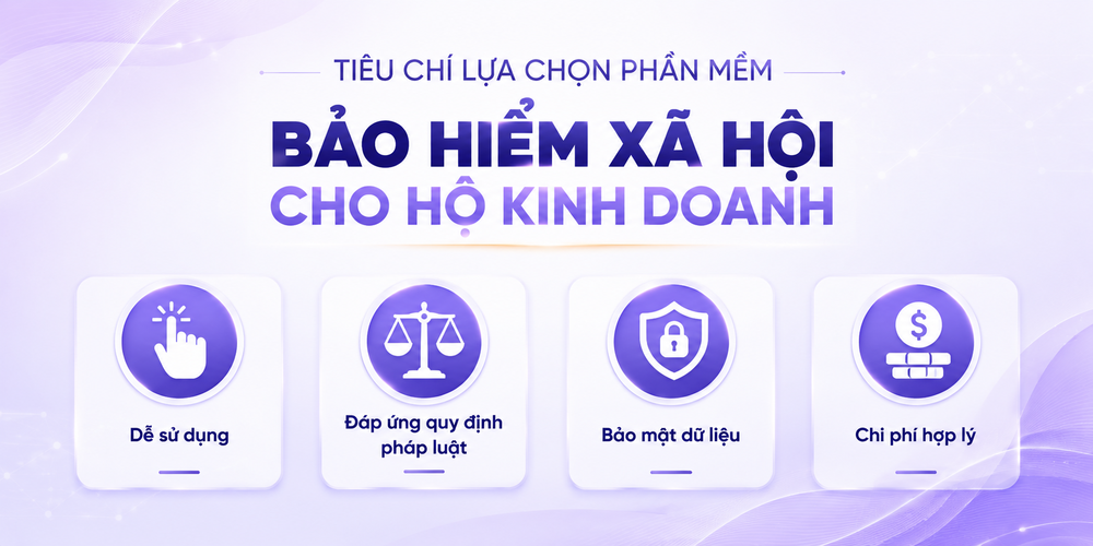 Tiêu chí lựa chọn phần mềm BHXH