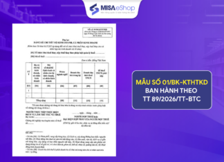 Cập nhật mới mẫu số 01/BK-KTHTKD và cách ghi chi tiết mẫu số 01/BK-KTHTKD