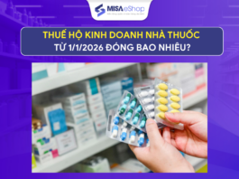 Thuế hộ kinh doanh nhà thuốc từ 1/1/2026 đóng bao nhiêu? Thuế hộ kinh doanh nhà thuốc